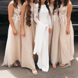 Champagne Tulle Dress